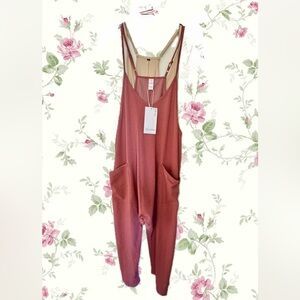 EXLURA Womens Jumpsuit Romper Overalls with Pockets M